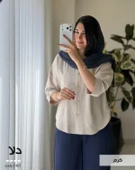 شومیز دلا جنس پری ایر کد 1465 - تصویر 3