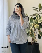 شومیز السانا جنس نخ تترون کد 1443 - تصویر 2