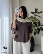 شومیز دلا جنس پری ایر کد 1465 - تصویر 5