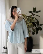 شومیز دلا جنس پری ایر کد 1465 - تصویر 10