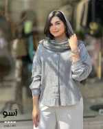 شومیز مدل آسو پشت دگمه جنس لین زارا کد 1441 - تصویر 5