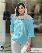 شومیز سایه جنس پری سیلک کد 1442 - تصویر 3