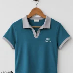 کراپ پلو شرت گوچی جنس پاپایا کد 1452