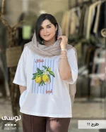 🍒 تیشرت مدل لوسی پنبه نخ 28 کد 1445 - تصویر 12