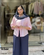شومیز سدنا جنس پری شیشه ای نخ مدال کد 1446 - تصویر 9