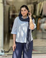شومیز سدنا جنس پری شیشه ای نخ مدال کد 1446 - تصویر 10