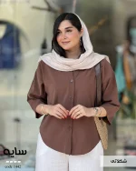 شومیز سایه جنس پری سیلک کد 1442 - تصویر 4