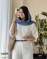 شومیز مدل الکسا جنس نخ کرسپو کد 1455 - تصویر 4