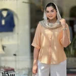 شومیز سدنا جنس پری شیشه ای نخ مدال کد 1446