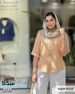شومیز سدنا جنس پری شیشه ای نخ مدال کد 1446