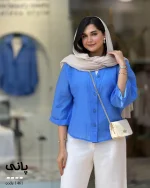 شومیز پانی جنس پری شیشه ای کد 1461 - تصویر 2