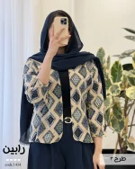 مدل رابین جنس لینن چاپی کد 1435 - تصویر 4