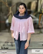شومیز سدنا جنس پری شیشه ای نخ مدال کد 1446 - تصویر 6