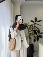 کت شوکا جنس لینن زارا کد 1463 - تصویر 15