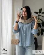 مدل روژان نخ پنبه لینن انزیم شور کد 1501 - تصویر 5