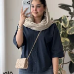 شومیز مدل فلور جنس نخ پنبه ۱۰۰٪ کد 1496