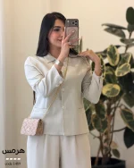 کت مدل هرمس جنس صوفیا لینن کد 1489 - تصویر 12