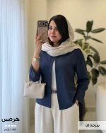 کت مدل هرمس جنس صوفیا لینن کد 1489 - تصویر 4