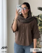 شومیز مدل فلور جنس نخ پنبه ۱۰۰٪ کد 1496 - تصویر 2
