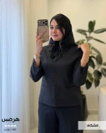 کت مدل هرمس جنس صوفیا لینن کد 1489 - تصویر 8