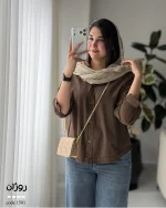 مدل روژان نخ پنبه لینن انزیم شور کد 1501 - تصویر 3
