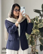 کت مدل لیان جنس لینن اسلپ گرم بالا کد 1504 - تصویر 9