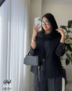 کت مدل لیان جنس لینن اسلپ گرم بالا کد 1504 - تصویر 7