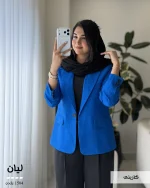 کت مدل لیان جنس لینن اسلپ گرم بالا کد 1504 - تصویر 6