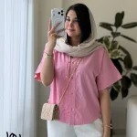 شومیز مدل رها لنین انزیم شور شده کد 1508