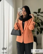 کت مدل لیان جنس لینن اسلپ گرم بالا کد 1504 - تصویر 18