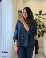مدل ستاره نخ پنبه لینن انزیم شور شده کد 1491 - تصویر 3