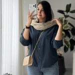 مدل روژان نخ پنبه لینن انزیم شور کد 1501