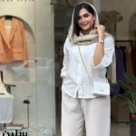 شومیز سلین جنس سزار شیشه ای کد 1467