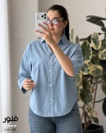 شومیز مدل فلور جنس نخ پنبه ۱۰۰٪ کد 1496 - تصویر 3