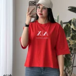 تیشرت قرمز مدل کنزو پنبه نخ 28 کد 1516