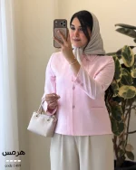 کت مدل هرمس جنس صوفیا لینن کد 1489 - تصویر 3