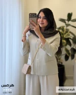 کت مدل هرمس جنس صوفیا لینن کد 1489 - تصویر 2