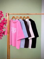 تیشرت کلاهدار مدل مسیح پنبه باکسی کد 1485 - تصویر 7