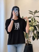 تیشرت باکسی مدل just do it جنس پنبه درجه یک کد 1512 - تصویر 8