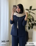 کت مدل پاییز جنس کرپ هرمس کد 1524 - تصویر 9