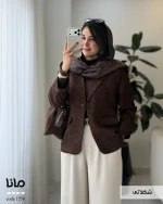 خرید پالتو زنانه رنگ قهوه ای