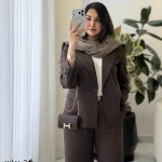 کت زنانه مدل پرنس کرپ مورگان کد 1540