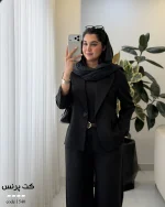 کت زنانه مدل پرنس کرپ مورگان کد 1540 - تصویر 6