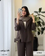 کت زنانه مدل پرنس کرپ مورگان کد 1540 - تصویر 13