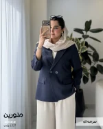 کت مدل ملورین جنس کرپ هرمس گرم بالا کد 1537