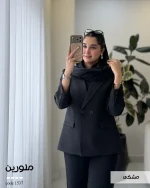 کت مدل ملورین جنس کرپ هرمس گرم بالا کد 1537 - تصویر 7