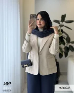کت پاییزه مدل مهر جنس جیر ایشو کد 1538 - تصویر 8