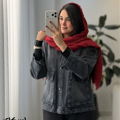 کت جین زنانه نوک مدادی