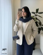 کت پاییزه مدل مهر جنس جیر ایشو کد 1538 - تصویر 5