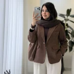 کت مدل آذر جیر ایشو مزونی با آسترکشی کد 1543